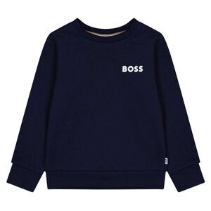 Boss Boys Logo Long-Sleeved Sweatshirt / Navy